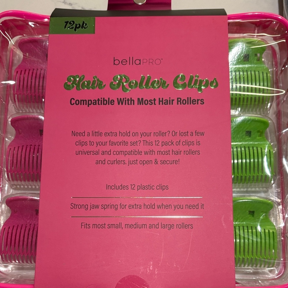 Hair Roller Clips - Pink & Green - Unbranded - Picture 5 of 6